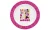 Tuut  Linha Disney  Prato Fundo de Melamine  Minnie  Rosa  22cm