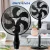 Ventilador Britânia, Coluna Mega turbo 30, 127V, Preto, 30cm, Hélice de 6 pás, 3 opções de Oscilação, Potência 75W