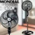 Ventilador Coluna Mondial 127V, 40cm, 6 pás, Super Power – VSP-40C-B
