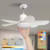 Ventilador de teto Com Controle Remoto Luz LED 110/220V