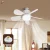 Ventilador de Teto com Luz para Pequenos Espaços Silencioso Controle Remoto Instalação Fácil Bivolt