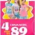 😍 3 CONJUNTOS POR APENAS R$ 99