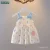 Verão coreano princesa meninas 2023 vestidos de bebê com bolsa de flor impressão roupas infantis H6YE