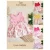 Vestido de Bebe com Pinças e Laço Helena Roupas para Bebe Menina Roupa Infantil Feminino
