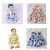 Vestido de Bebê Menina Infantil Luxo Floral Azul – Mundo Nina Vários Modelos
