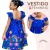 🔥 Vestido Dia-das-Crianças Manga Infantil Menina Estampado Casual Festa Luxo 4 a 12 Anos
