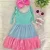 Vestido feminino infantil menina veste 2 ao 14.Criança Linda