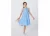 Vestido Hering Básico Infantil Midi Em Algodão Azul – Tam 6 e 8