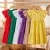 Vestido Infantil 100% Algodão Várias Cores (Tam. 1 ao 12)