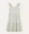 vestido infantil floral com babado verde