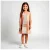 Vestido Infantil Menina Sem Manga Xadrez Básico Iaia Rosa Azul Kids