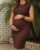 Vestido Midi Gestante Canelado Elegante (Tam 38 ao 48) opções de cores 😍