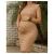 Vestido Midi Gestante Muscle Tee Canelado Gravidez Confortavel Elegante Casual M Ao GG