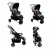 Voyage Carrinho Delta Colore, Cinto 5 Pontos, Cesto Porta Objetos, Capota Retrátil com Bolso (Até 15kgs), Multicolorido