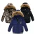 Winter Boys Thick Jackets Kids Hooded Plus Fleece Warm Down Outerwear Roupas De Algodão 2- 6